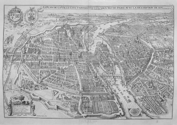 Cartes & Plans | Fac-similé d'un plan de Paris en 1615