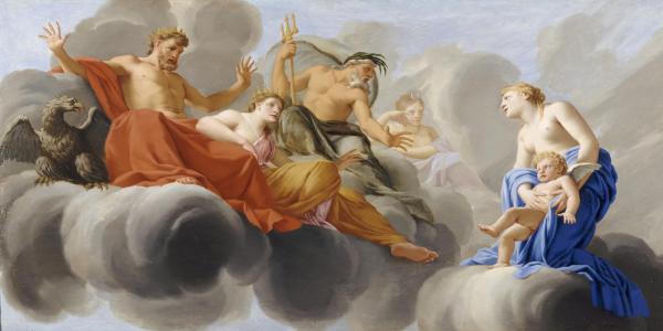 Religion & Mythologie | Vénus présente l'Amour à Jupiter - XVIIIe